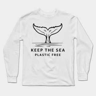 Ocean Protection Whale Tail Environmental Awareness Long Sleeve T-Shirt